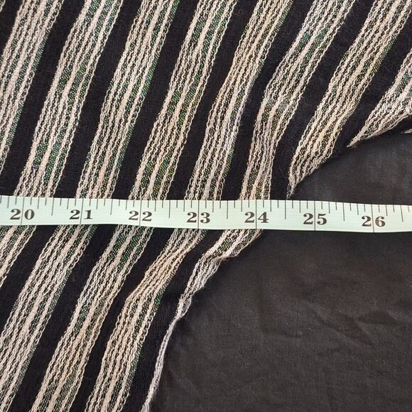 Free People Shirt Women's XS Bohemian Striped Coastal Beachy Cropped Dolman - Picture 8 of 11